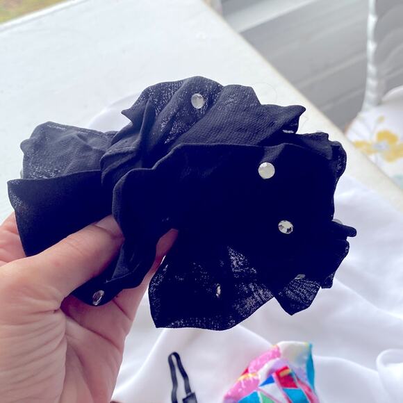 Vintage hair bows/clips/headband set of 7 - Picture 2 of 4